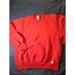 Vintage Russell Athletic Sweatshirt Mens‎ Medium Red Crewneck Made In USA 90s